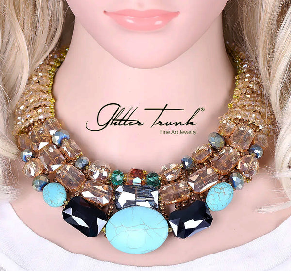 Crystal Trunk necklace