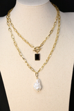 Preorder Aurea Double Layer Baroque necklace
