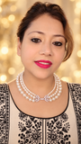 Three-Look Graduated Triple-Strand Pearl Necklace