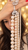 Three-Look Graduated Triple-Strand Pearl Necklace