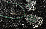 Preorder Peacock & Pearl German Silver Necklace