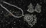 Preorder Peacock & Pearl German Silver Necklace
