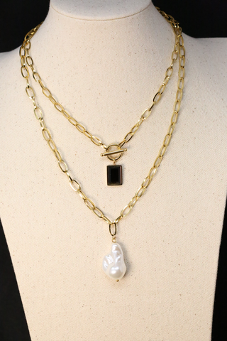 Preorder Aurea Double Layer Baroque necklace