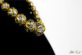 Bejeweled Necklace Black Crystal Beaded Necklace