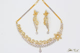 Bridal Necklace Penélope Gold and Silver Elegant Necklace